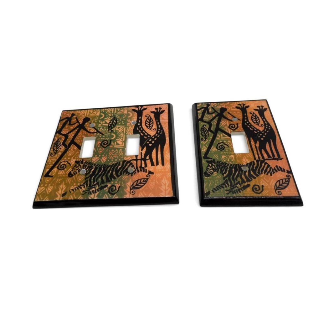 Switch Plate Covers Folk Art Double & Single By All Fired Up Canada